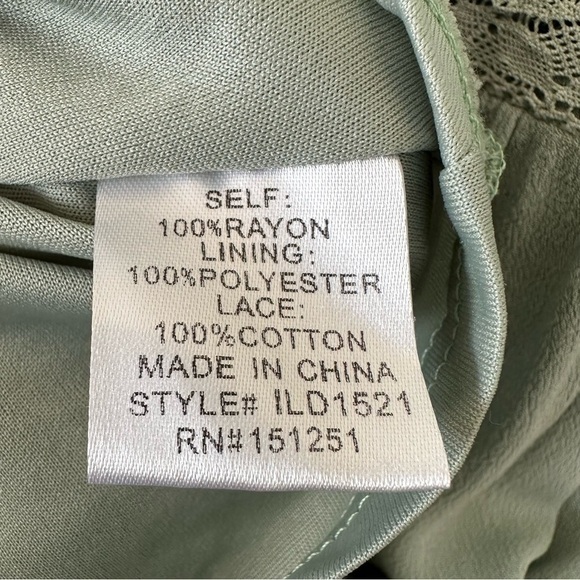 In Loom-Embroidered Teal and white Smocked waist Dress (Size:Medium) - Picture 10 of 11